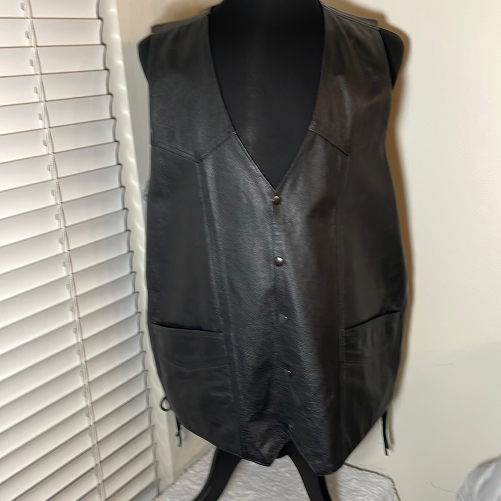 Mb Classic Genuine Leather Vest Size XXL